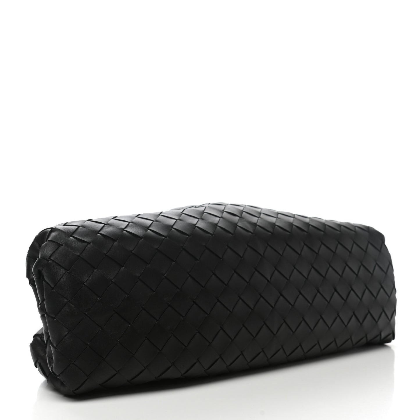 Nappa Maxi Intrecciato The Pouch Oversized Clutch Black