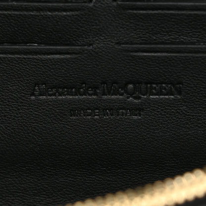 Alexander McQueen Calfskin Studded Skull Wallet on Chain Black 5 of 9