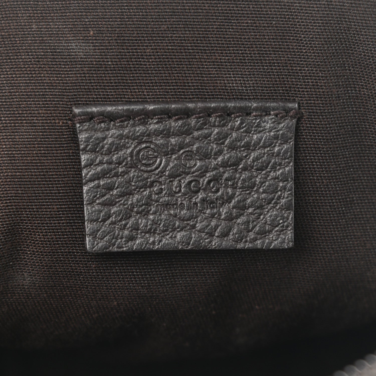 Gucci Calfskin Web Cosmetic Case Brown 6 of 7