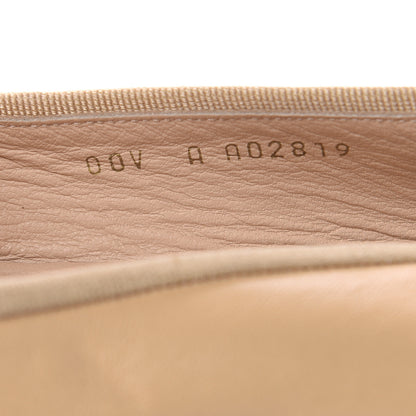 Chanel Lambskin Cap Toe Ballerina Flats 38.5 Beige Black 7 of 12