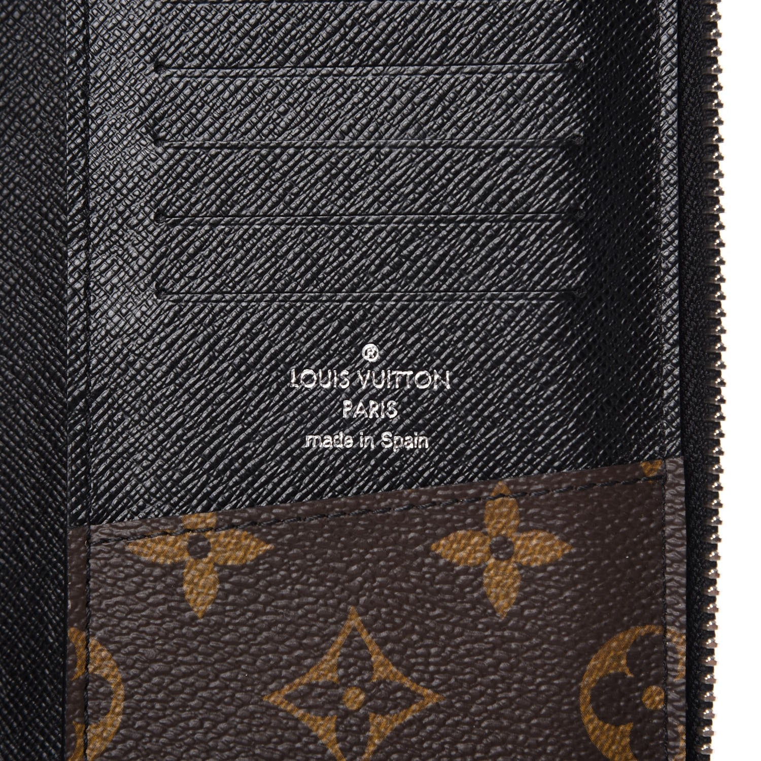 Louis Vuitton Monogram Macassar Vertical Zippy Wallet 5 of 8