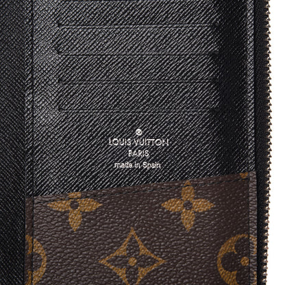 Louis Vuitton Monogram Macassar Vertical Zippy Wallet 5 of 8