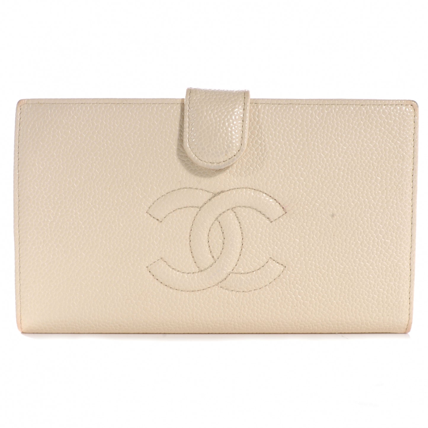 Caviar CC Wallet Beige