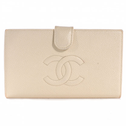Chanel Caviar CC Wallet Beige 1 of 11