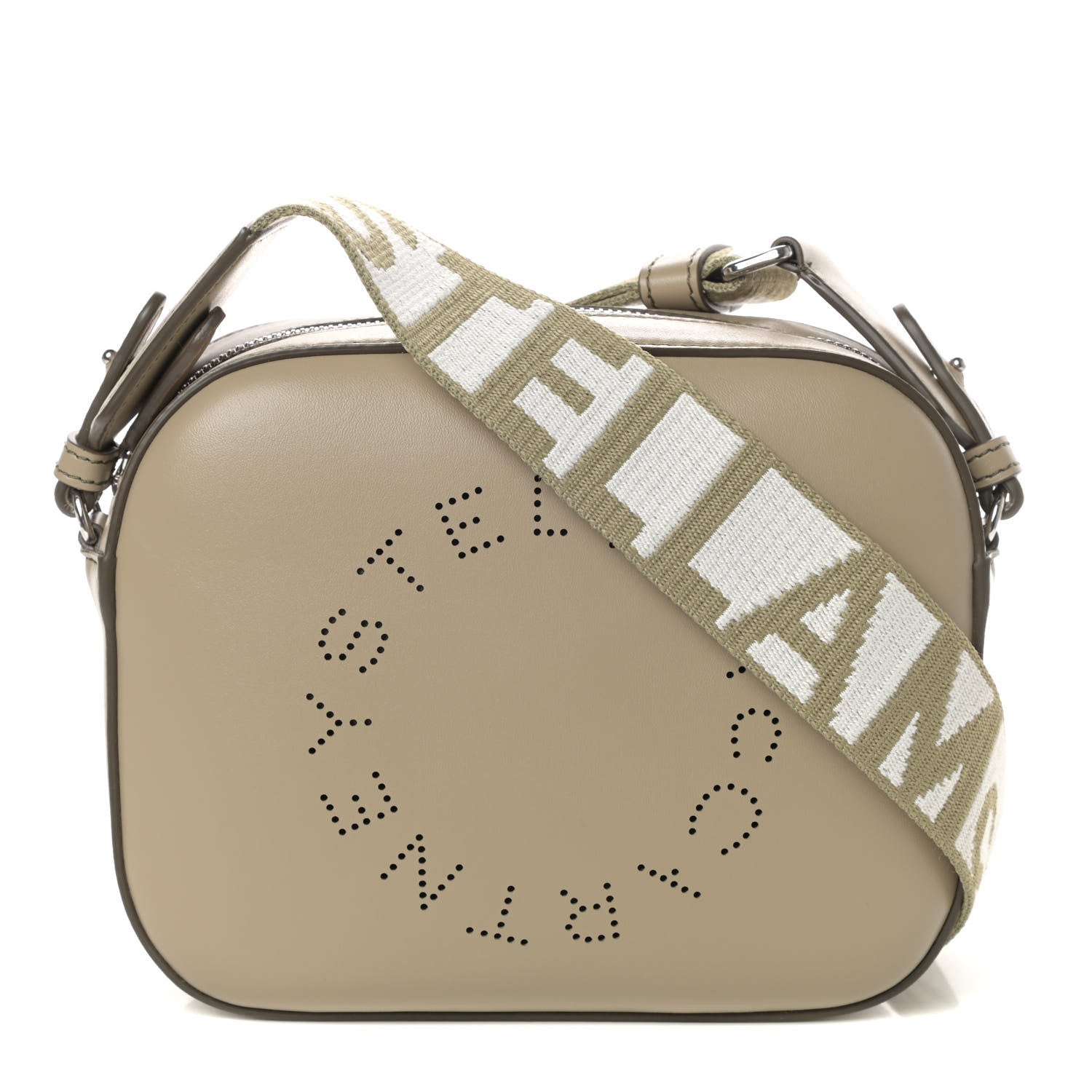 Stella McCartney Eco Alter Nappa Perforated Logo Mini Bag Taupe 1 of 9