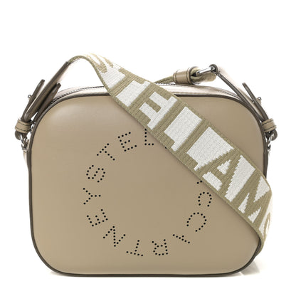 Stella McCartney Eco Alter Nappa Perforated Logo Mini Bag Taupe 1 of 9