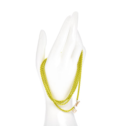 David Yurman Stainless Steel Acrylic 14K Yellow Gold Bel Aire Chain Necklace Yellow 3 of 8