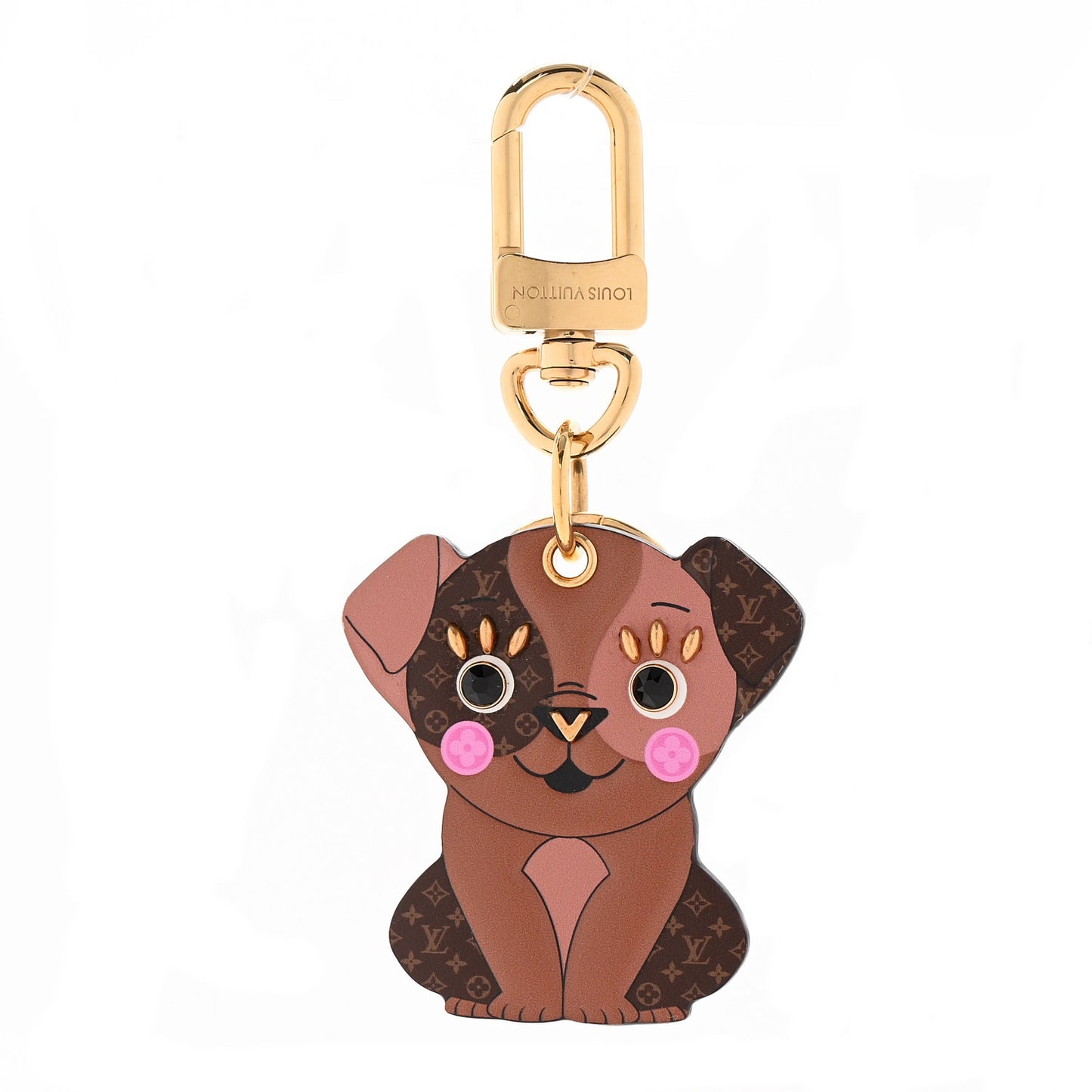 Monogram Puppy Bag Charm Key Holder