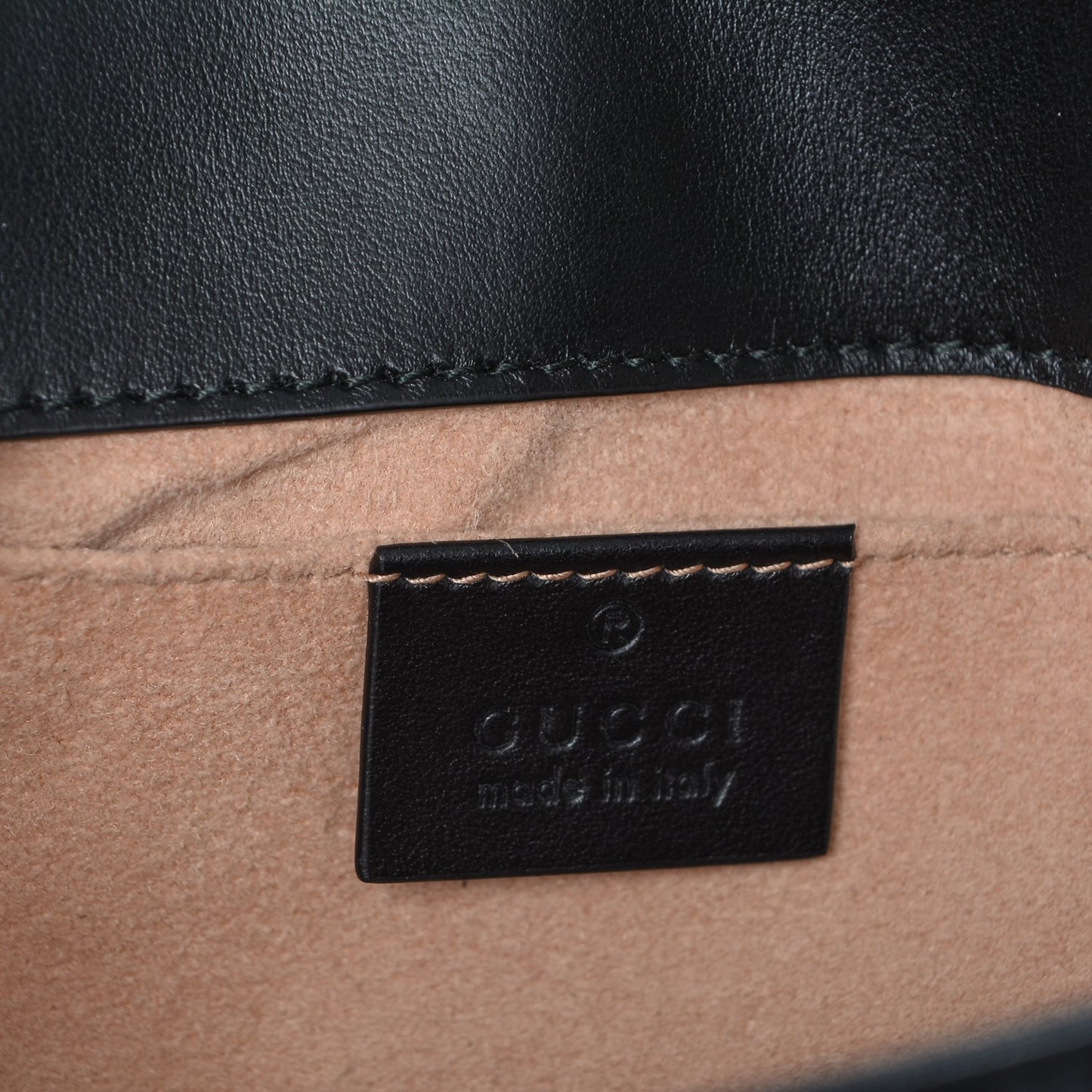 Calfskin Matelasse Mini GG Marmont Shoulder Bag Black