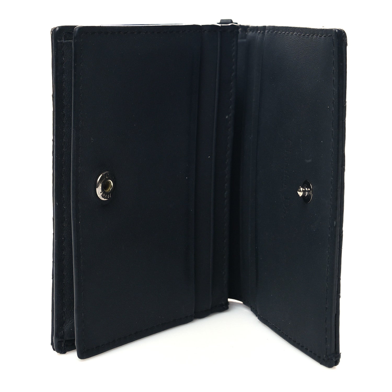 Christian Dior Lambskin Cannage Mini Lady Dior Wallet Black 5 of 12