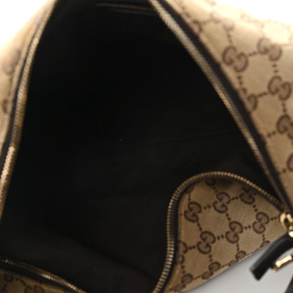 Gucci Monogram Medium Horsebit Chain Hobo Dark Brown 5 of 13