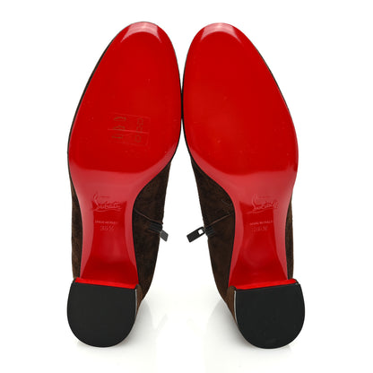 Christian Louboutin Veau Velours Turela 55 Ankle Boots 36.5 Arabica 5 of 8
