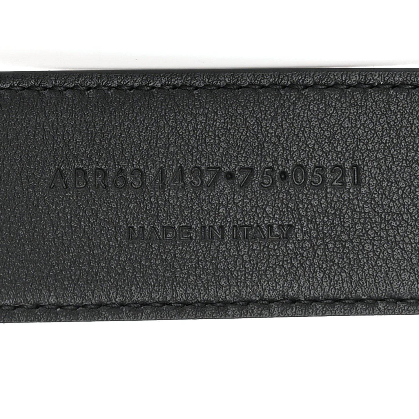 Smooth Calfskin Monogram Square Buckle Belt 75 30 Storm