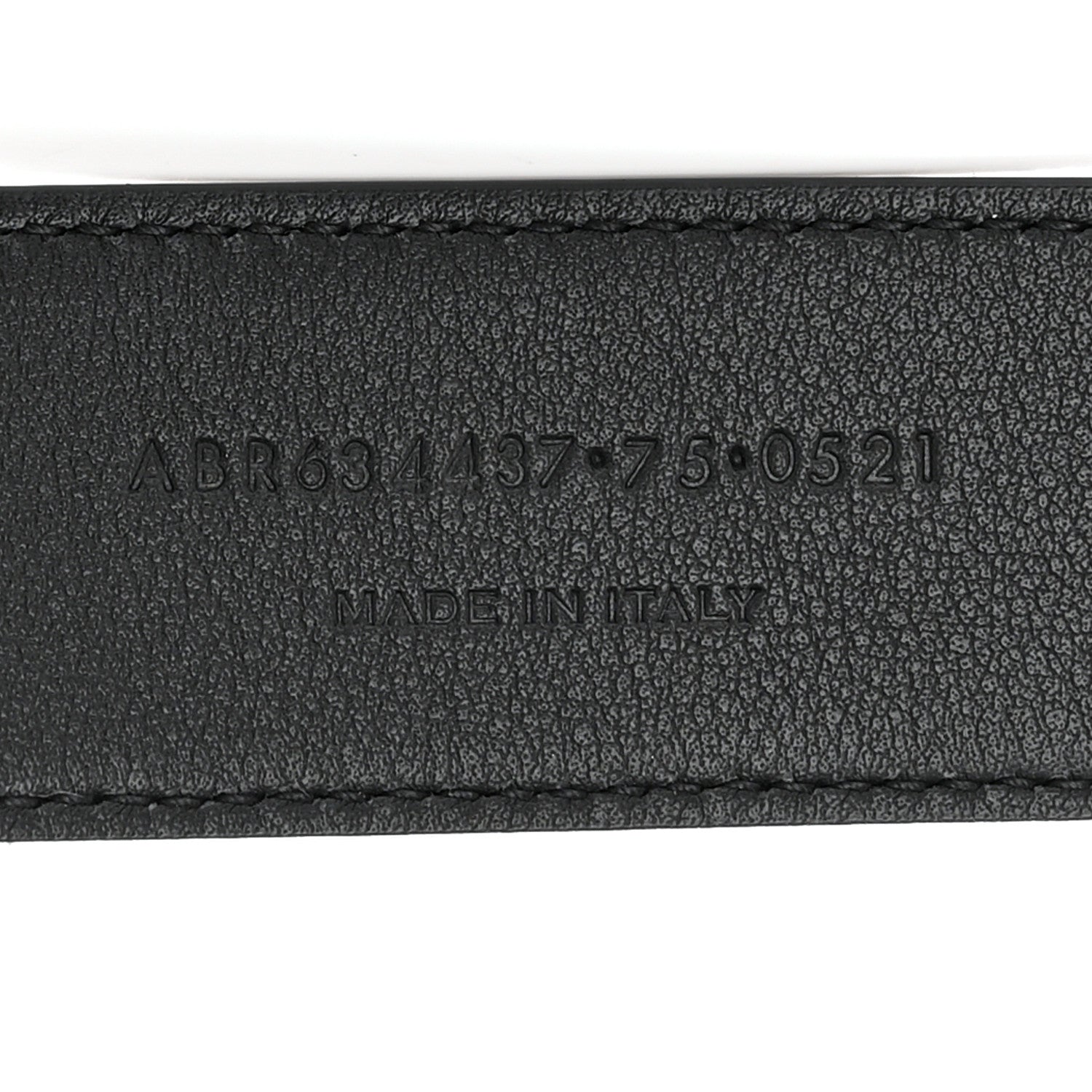 Saint Laurent Smooth Calfskin Monogram Square Buckle Belt 75 30 Storm 6 of 12