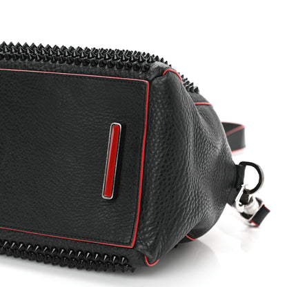 Christian Louboutin Grained Calfskin Studded Panettone Bowling Bag Black 7 of 7