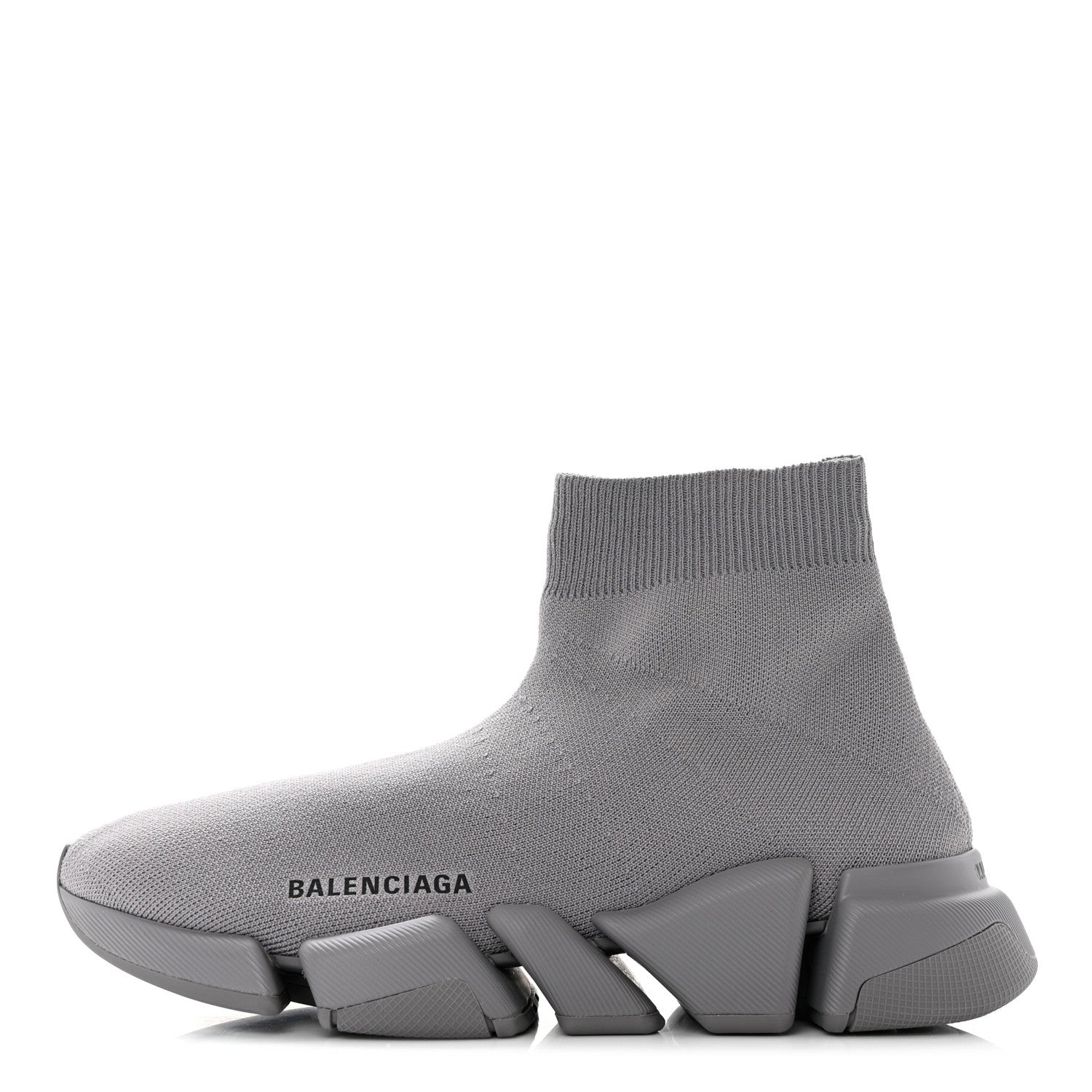 Balenciaga Technical 3D Recycled Knit Womens Speed 2.0 Sneakers 39 Monocolor Grey 1 of 7