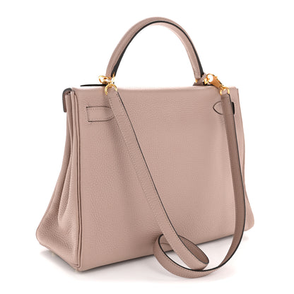 Hermes Taurillon Clemence Kelly Retourne 32 Glycine 3 of 12
