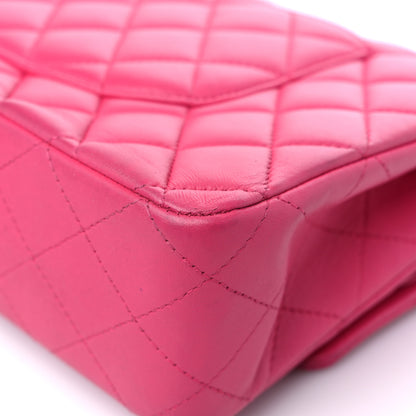 Chanel Lambskin Quilted Medium Double Flap Pink 14 of 16