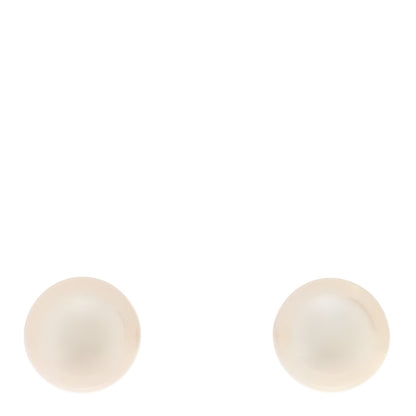 Tiffany Sterling Silver 14K Yellow Gold Freshwater Cultured Pearl 8-8.5mm Ziegfeld Earrings 1 of 4