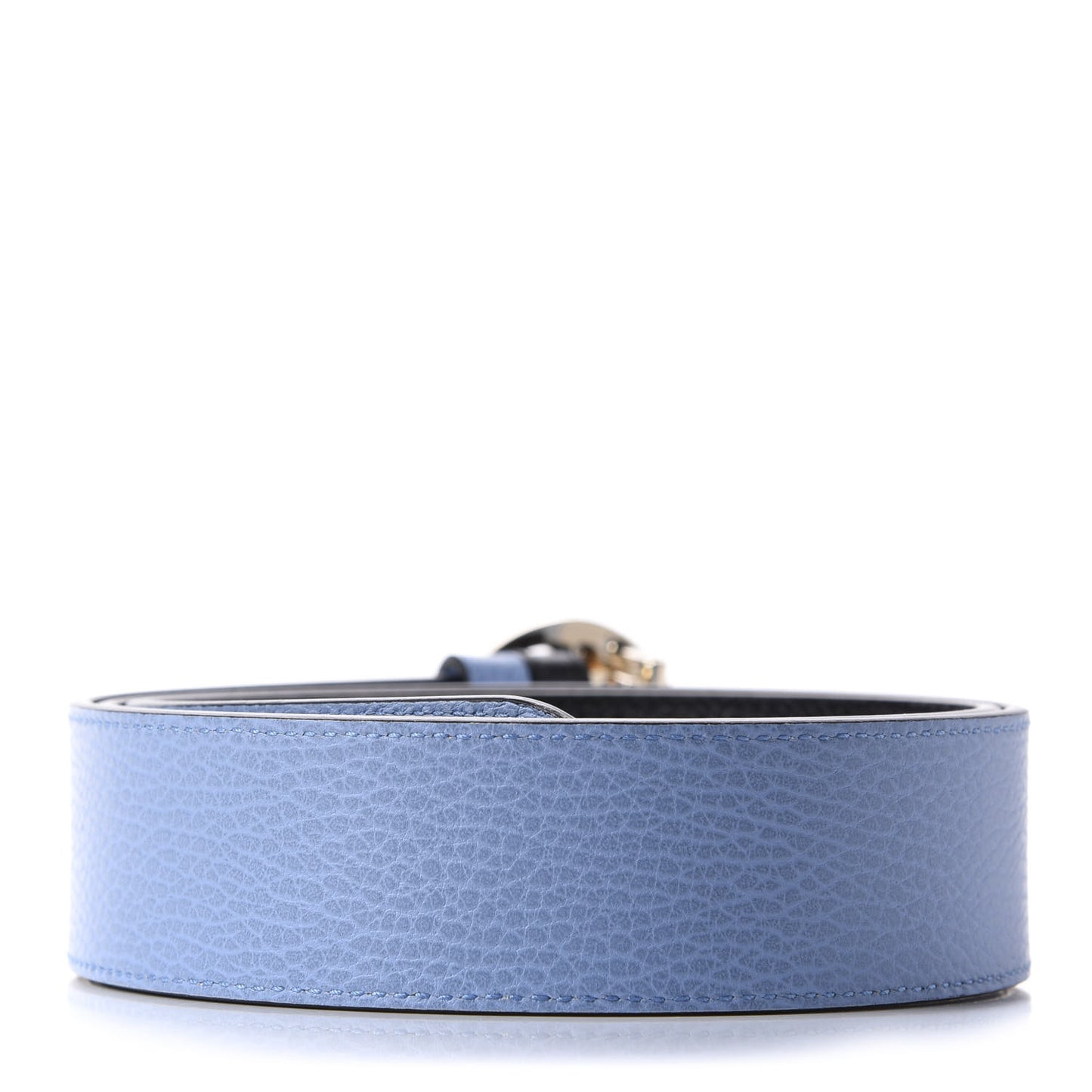 Dollar Calfskin 1973 Reversible Belt 100 40 Black Mineral Blue