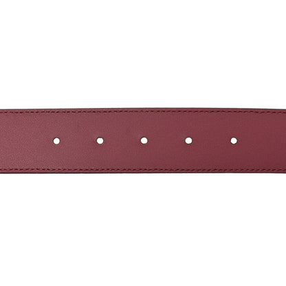 Gucci GG Supreme Monogram Blooms Moon Calfskin Interlocking G 37mm Belt 80 32 Beige Ebony Multicolor Dry Rose 4 of 6