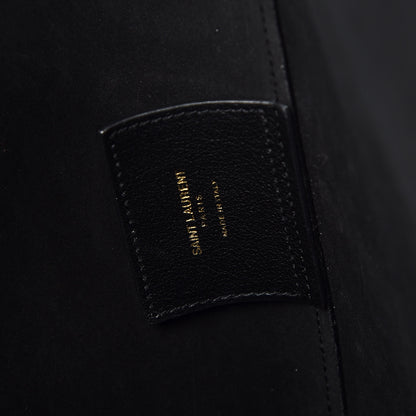 Saint Laurent Calfskin Large Shopping Tote Black 7 of 9