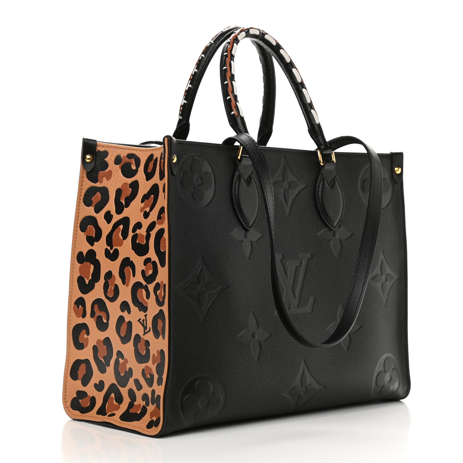 Louis Vuitton Empreinte Monogram Giant Wild At Heart Onthego MM Black 3 of 9