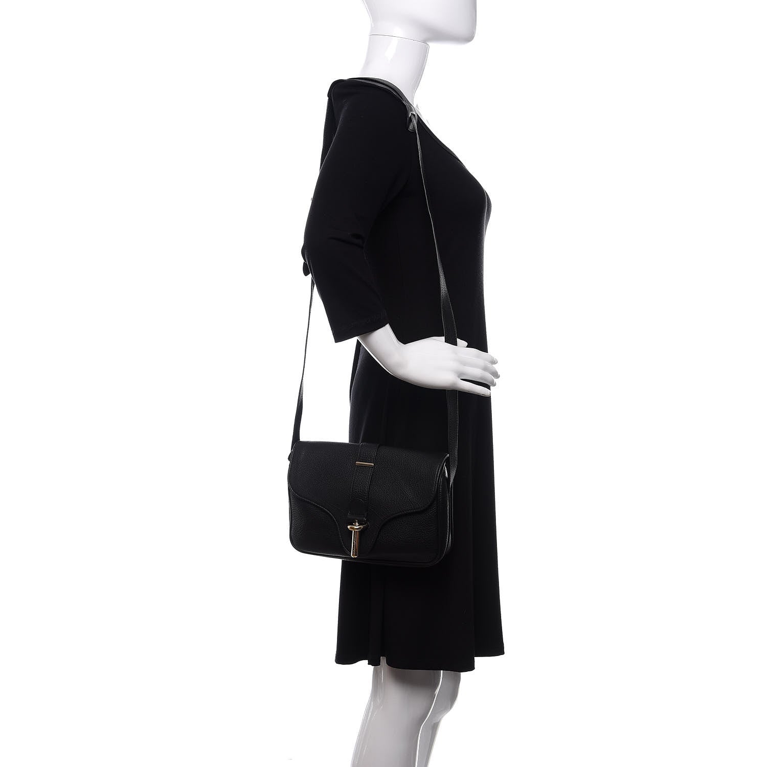 Balenciaga Grained Calfskin S Tube Black 2 of 11