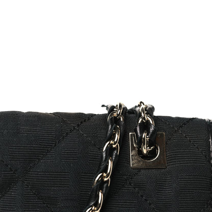 Fendi Zucca Quilted Maxi Baguette Shoulder Bag Black 11 of 11