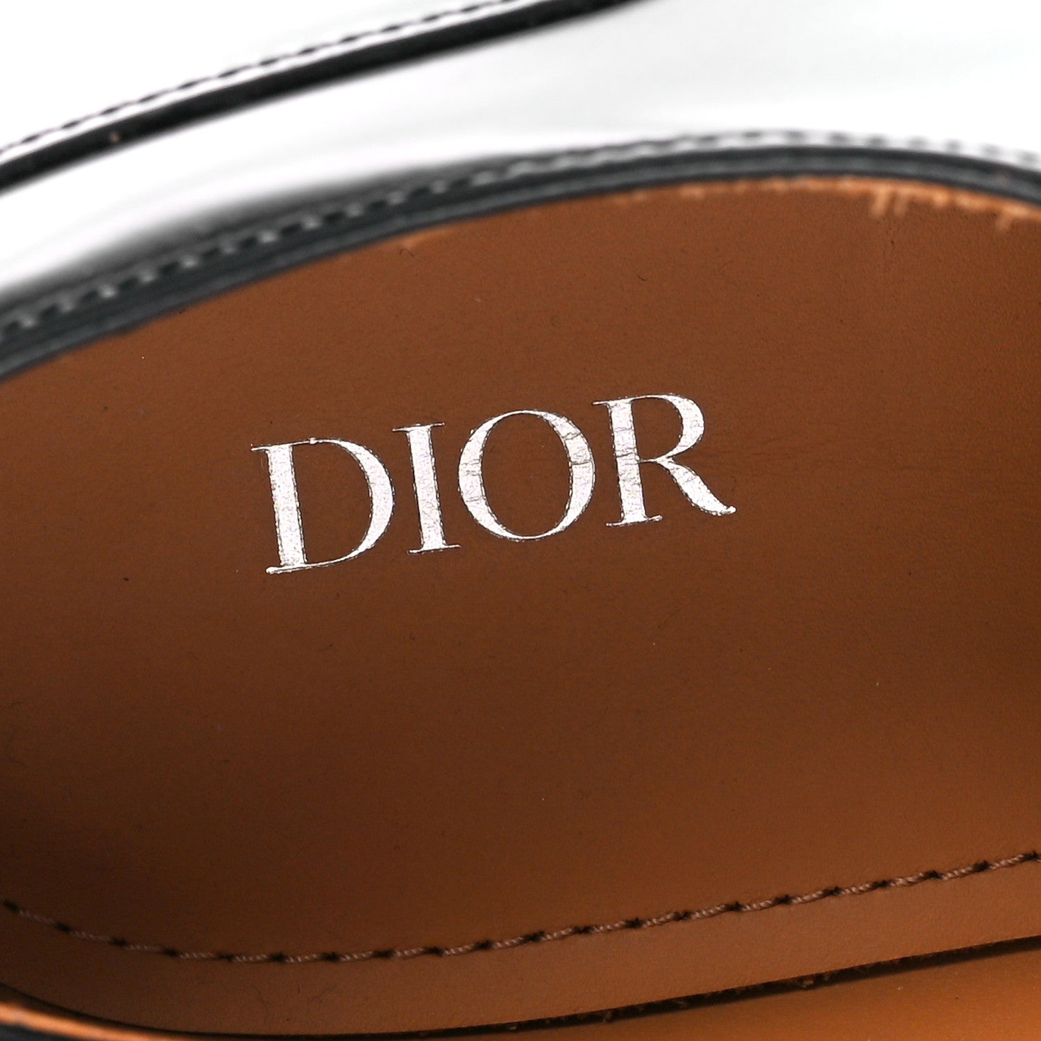 Christian Dior Polished Calfskin Mens Derby Shoe 43 Black 9 of 12