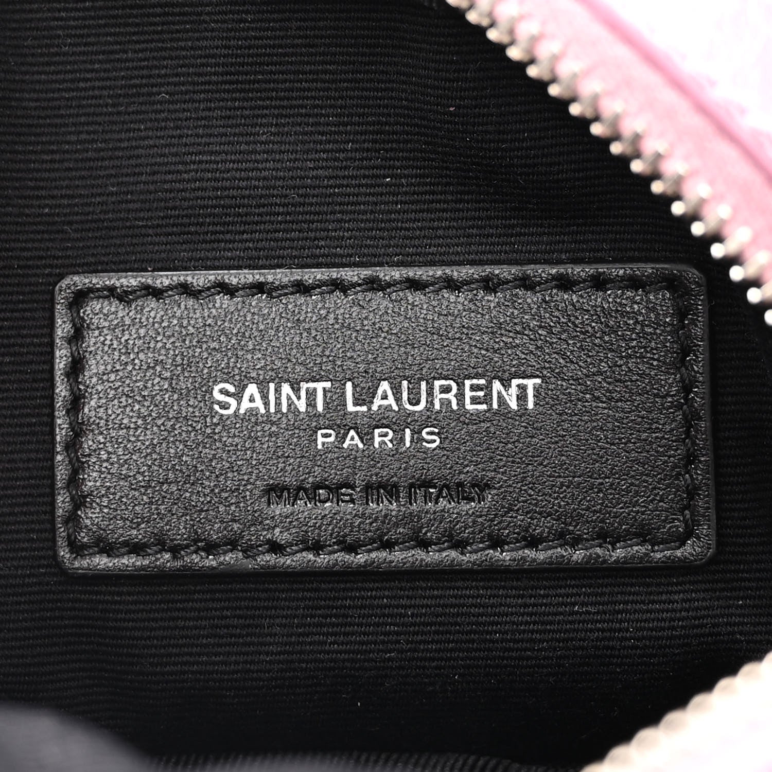 Saint Laurent Metallic Calfskin Matelasse Chevron Monogram Baby Lou Camera Bag New Azalea 7 of 10