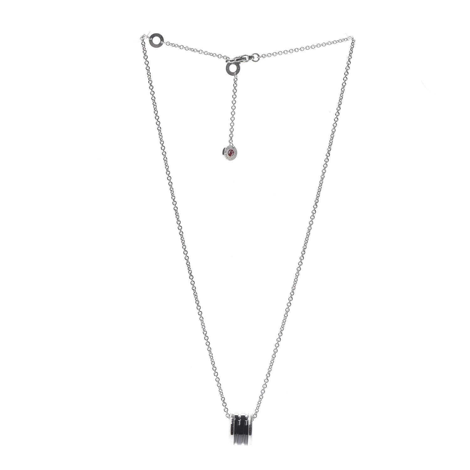 Bulgari Sterling Silver Ceramic Save The Children Pendant Necklace 3 of 7