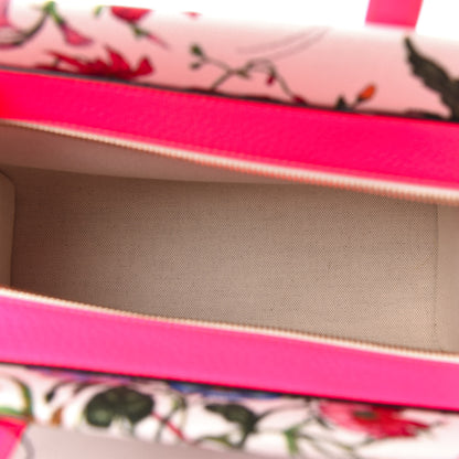 Gucci Canvas Medium Flora Tote Fuchsia 5 of 10