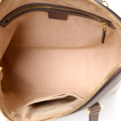 Gucci GG Supreme Monogram Web Medium Ophidia Top Handle Dome Bag Brown 5 of 11