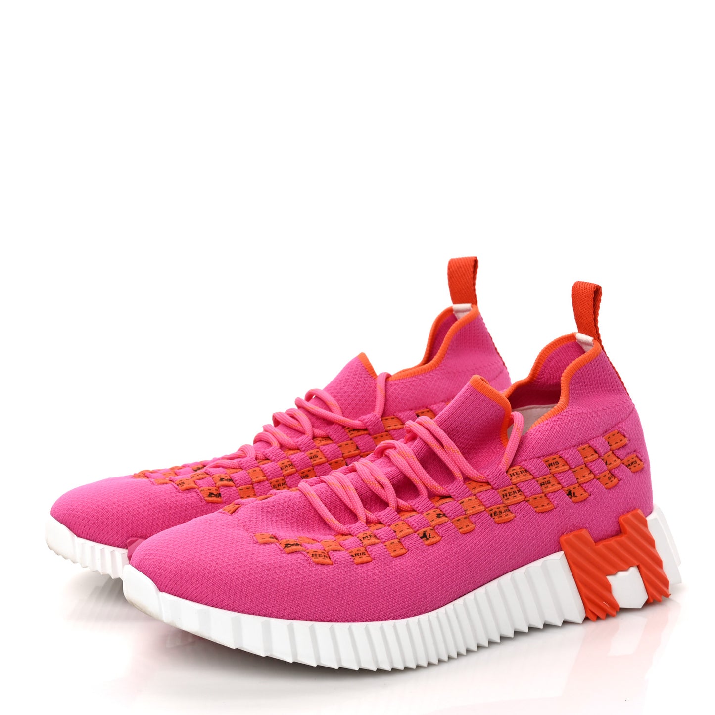 Knit Womens Flex Bolduc Sneakers 37 Rose Framboise Orange