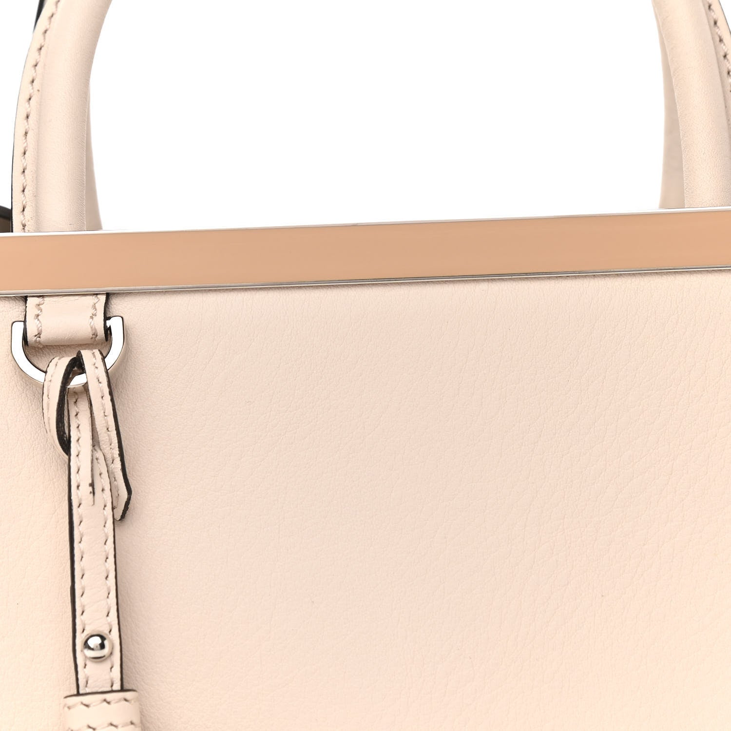 Fendi Vitello Dolce Century Petite 2Jours Tote Camelia Ghiaccio 12 of 18
