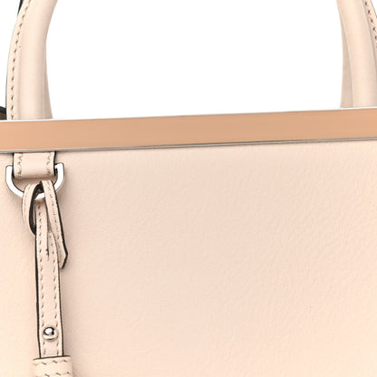 Fendi Vitello Dolce Century Petite 2Jours Tote Camelia Ghiaccio 12 of 18