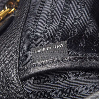 Prada Vitello Daino Tote Nero Black 7 of 13