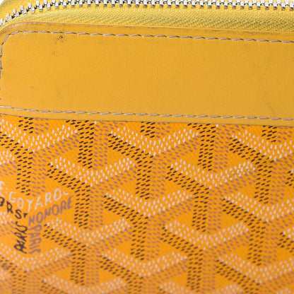 Goyard Goyardine Matignon Zip Around GM Wallet Yellow 14 of 14