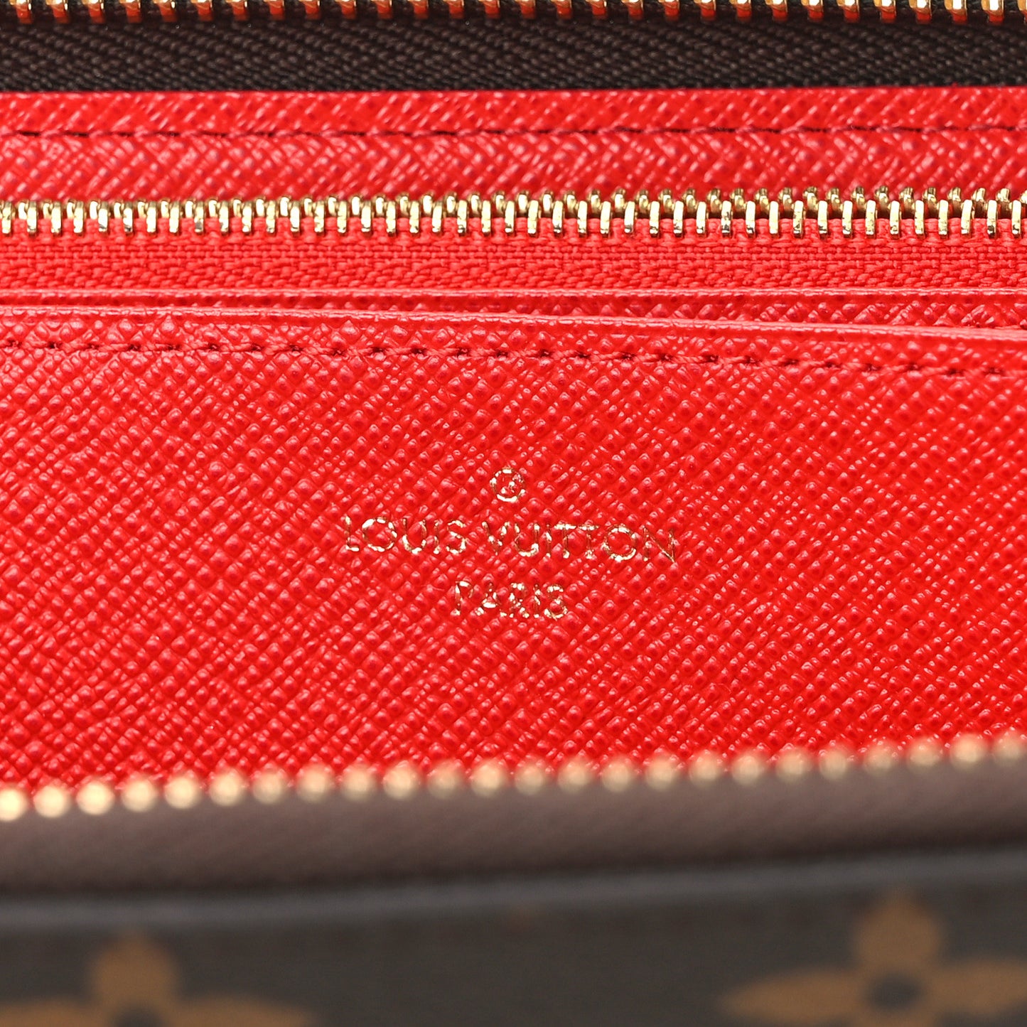 Monogram Zippy Wallet Coquelicot