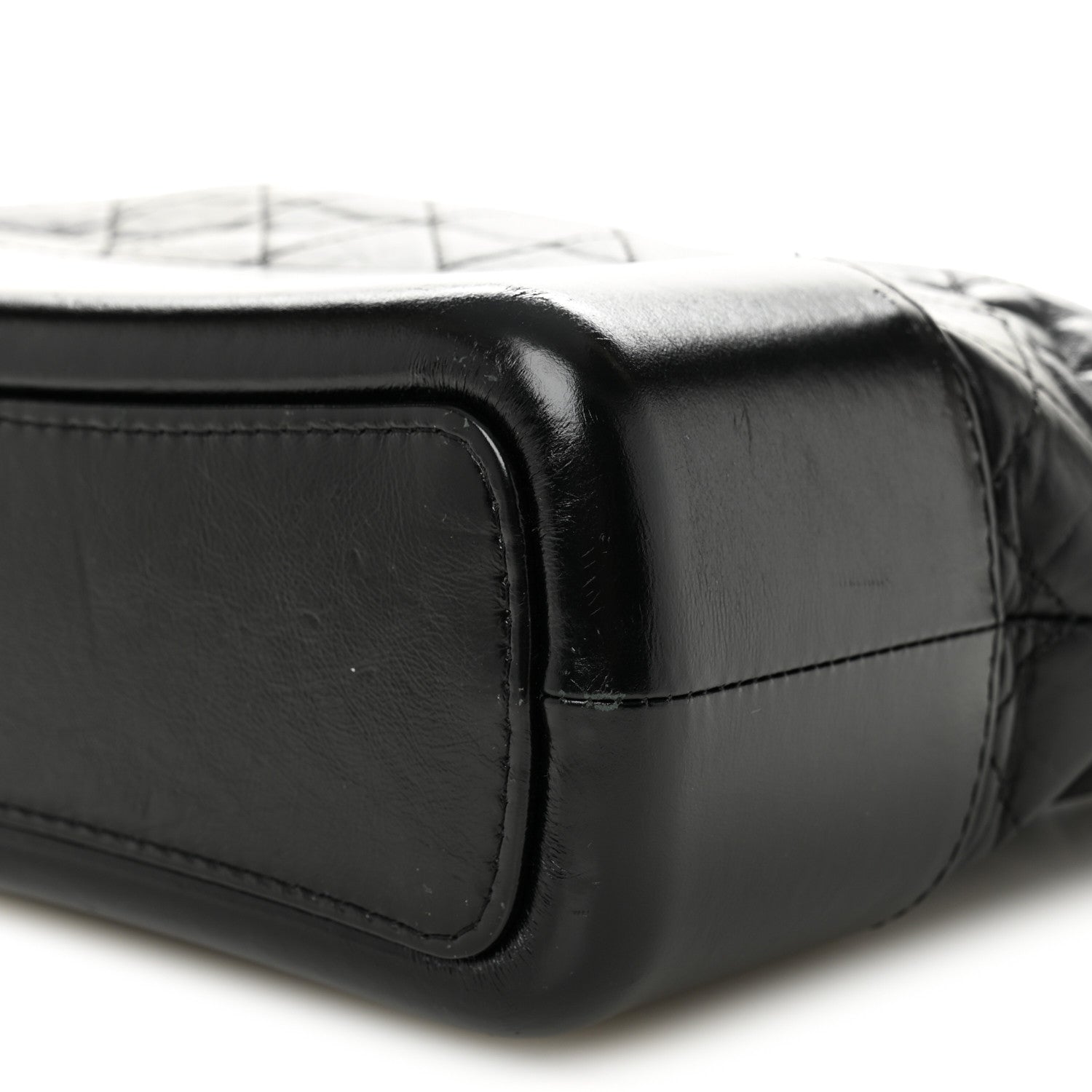 Chanel Aged Calfskin Quilted Medium Gabrielle Hobo Black 10 of 10