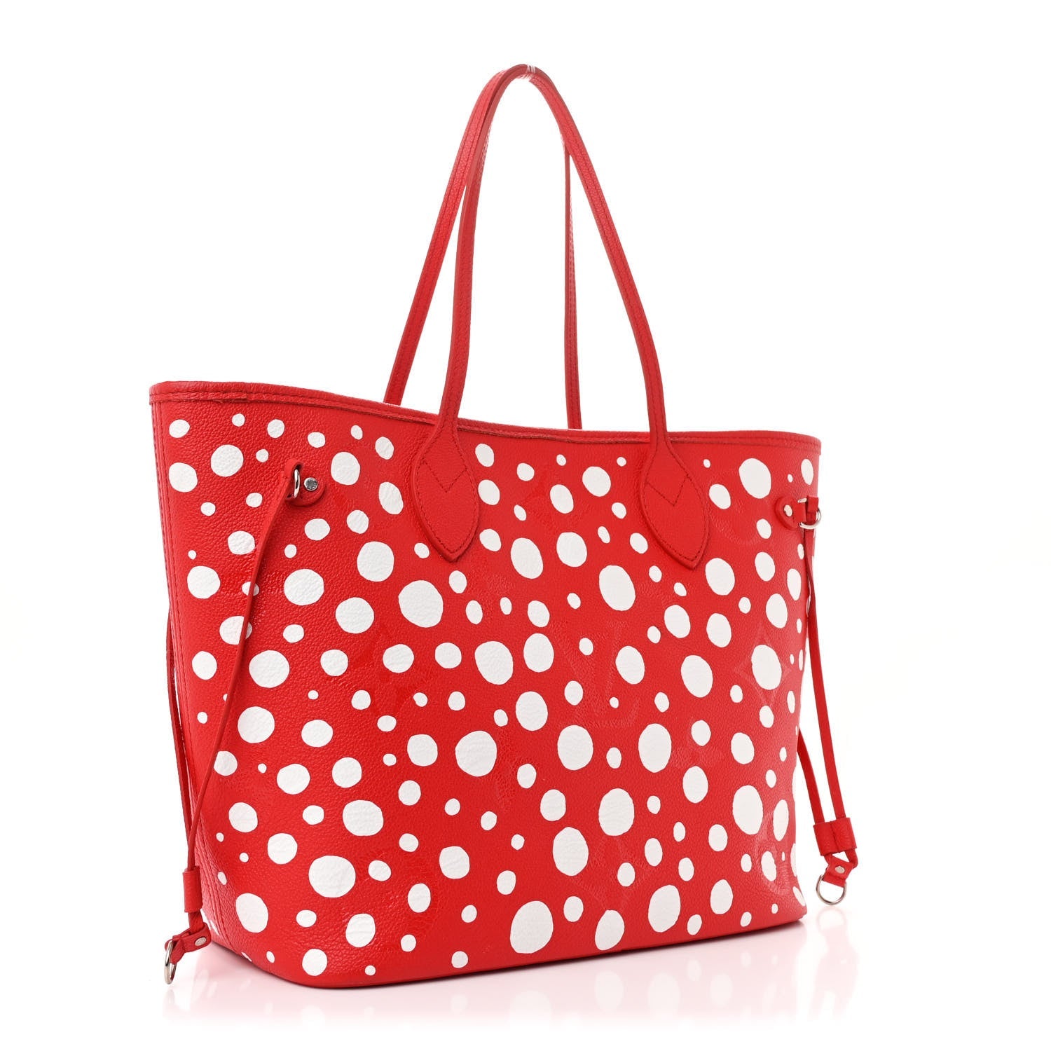 Louis Vuitton LV X YK Empreinte Infinity Dots Neverfull MM Rouge White 3 of 11