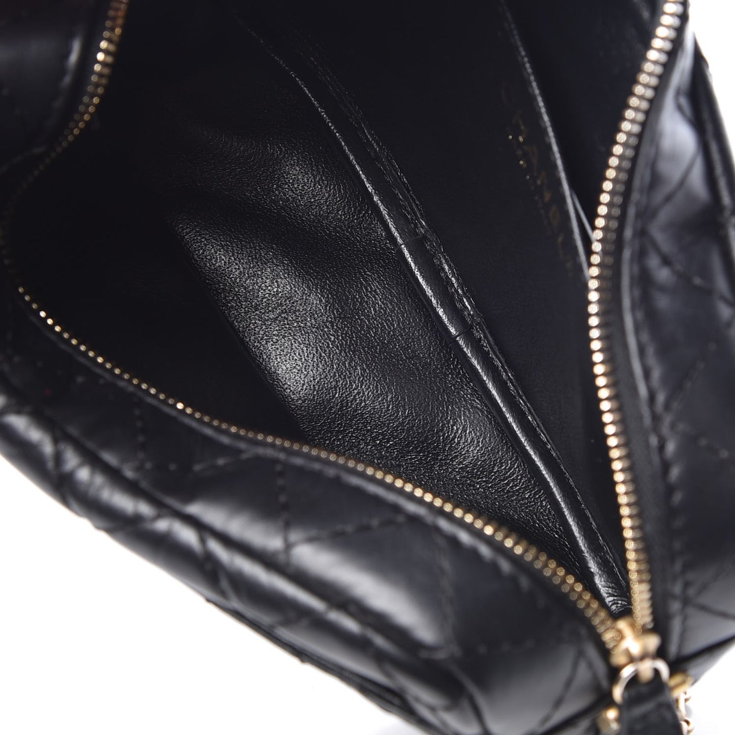 Aged Calfskin Quilted Mini Reissue Camera Case Black