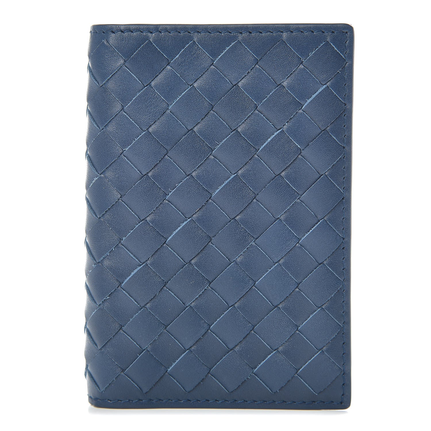 Bottega Veneta Intrecciato VN Card Case Blue 1 of 8