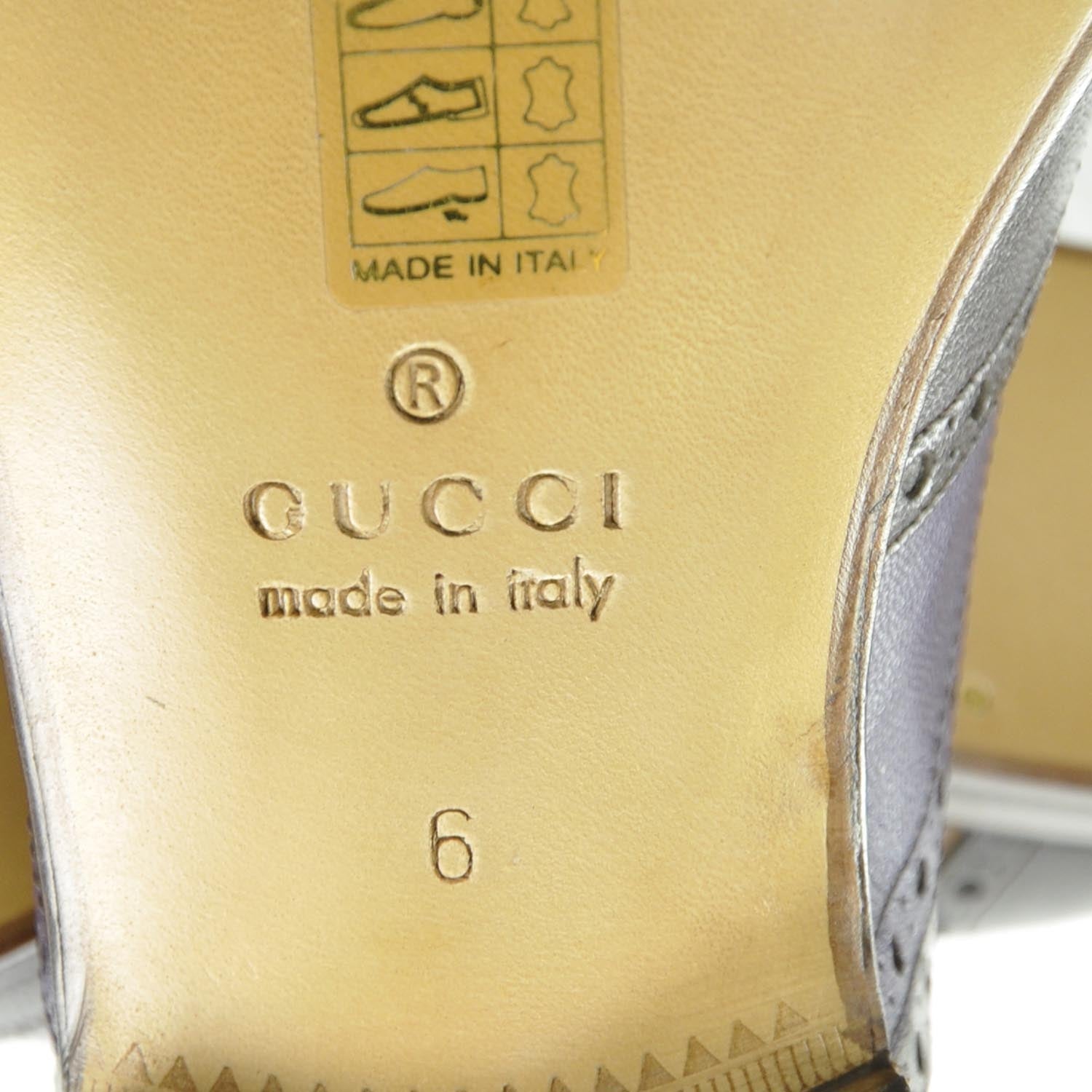 Gucci Mens Lace Up Oxfords 6 Tri-Color 6 of 8