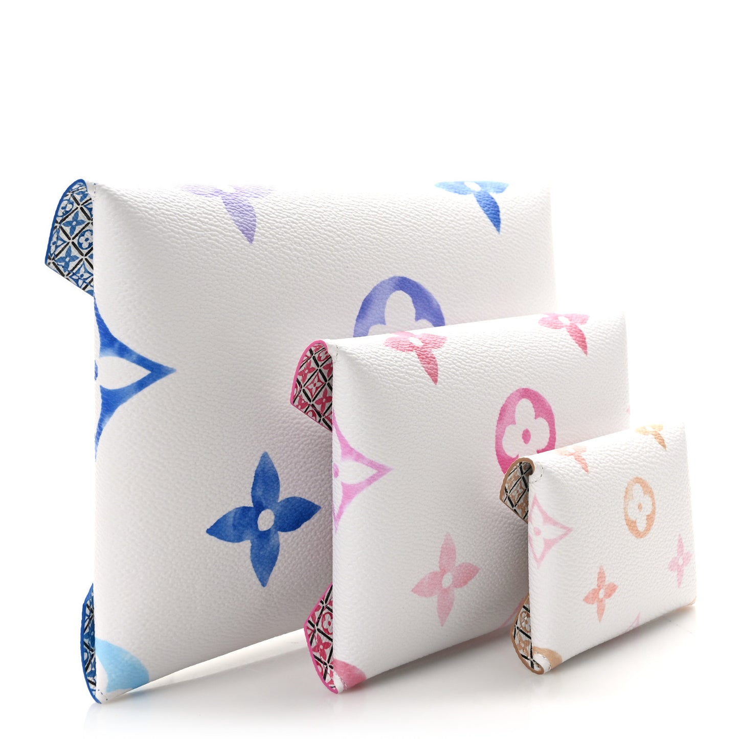 Monogram Giant By The Pool Kirigami Pochette Set Blue Rose Beige