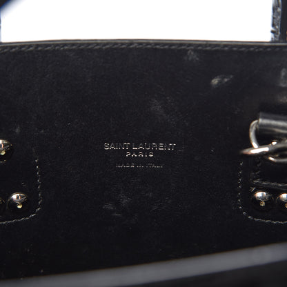 Saint Laurent Calfskin Crocodile Embossed Baby Sac De Jour Black 8 of 10