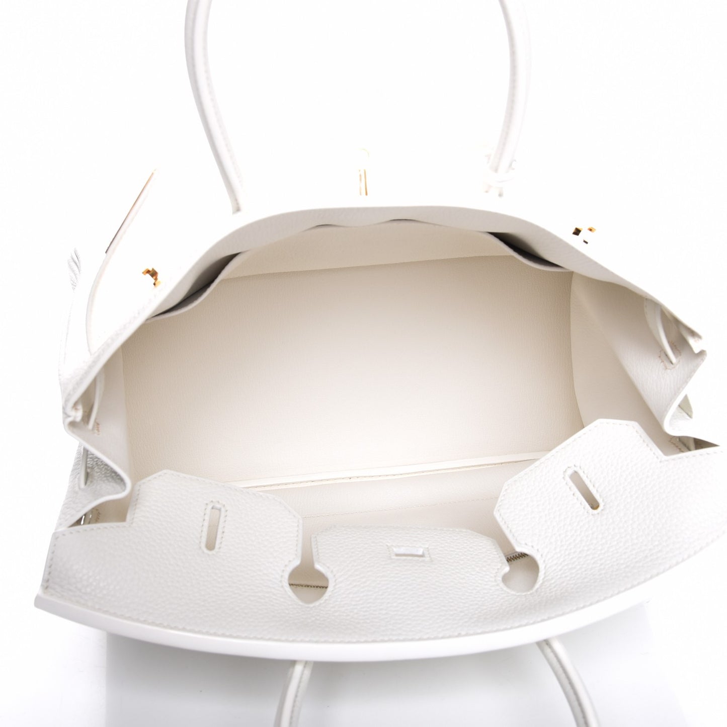 Taurillon Clemence Birkin 35 White