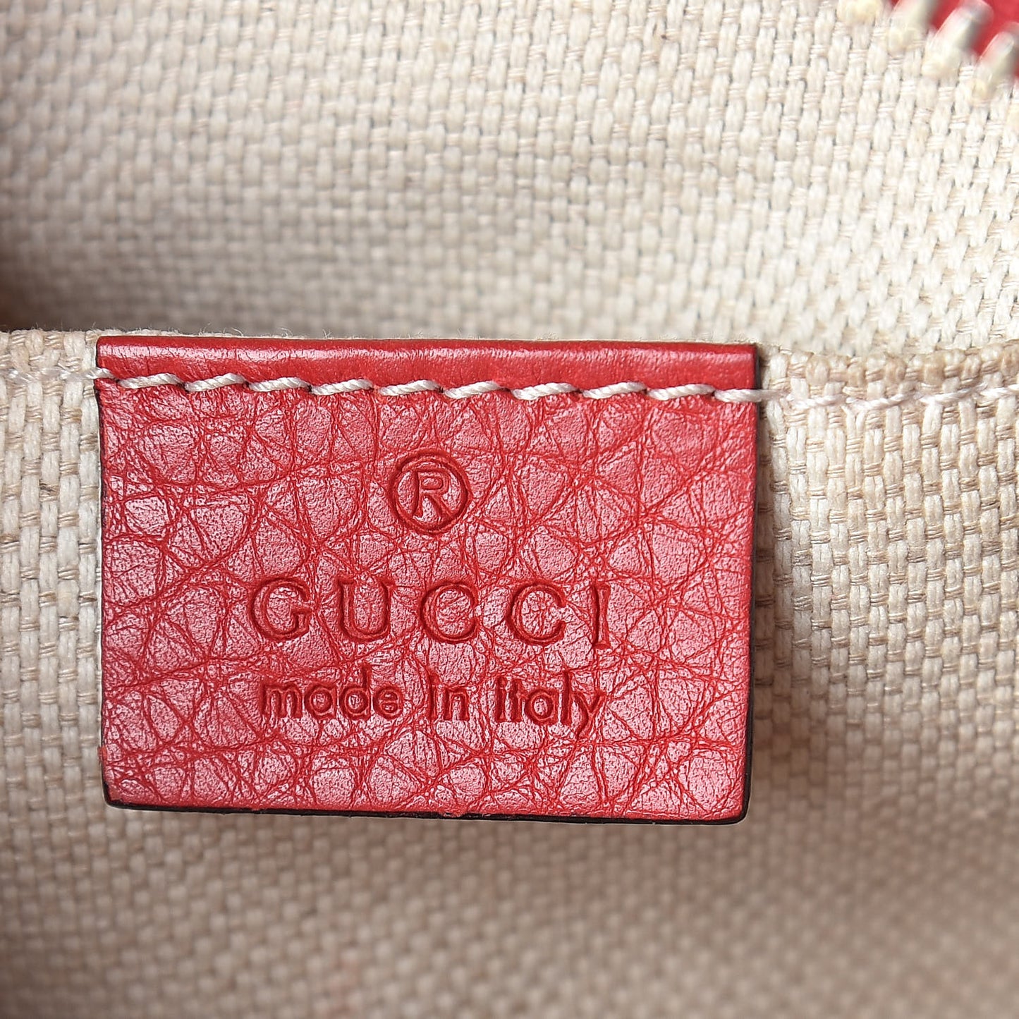 Pebbled Calfskin Small Soho Disco Bag Tabasco Red