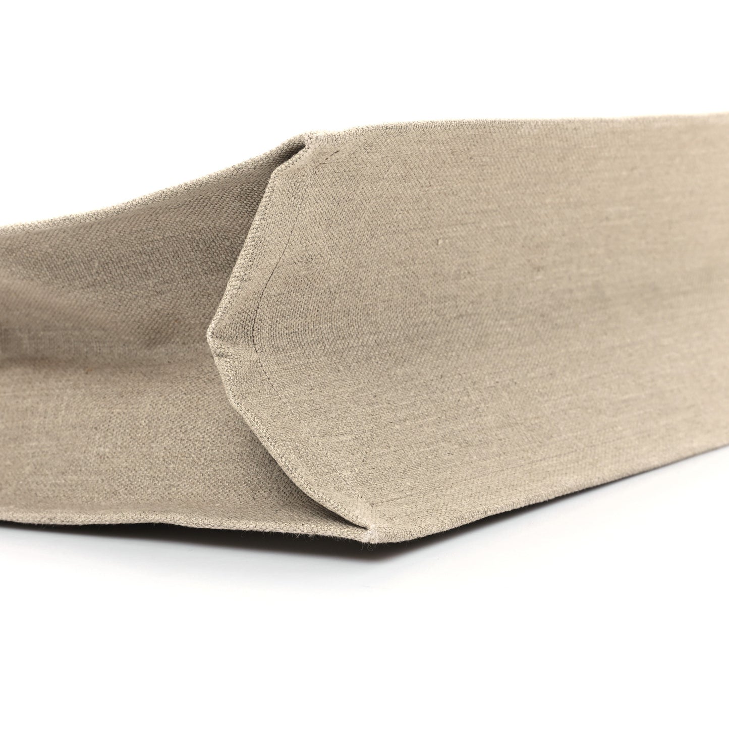 Linen Calfskin Rive Gauche Tote Greggio Natural